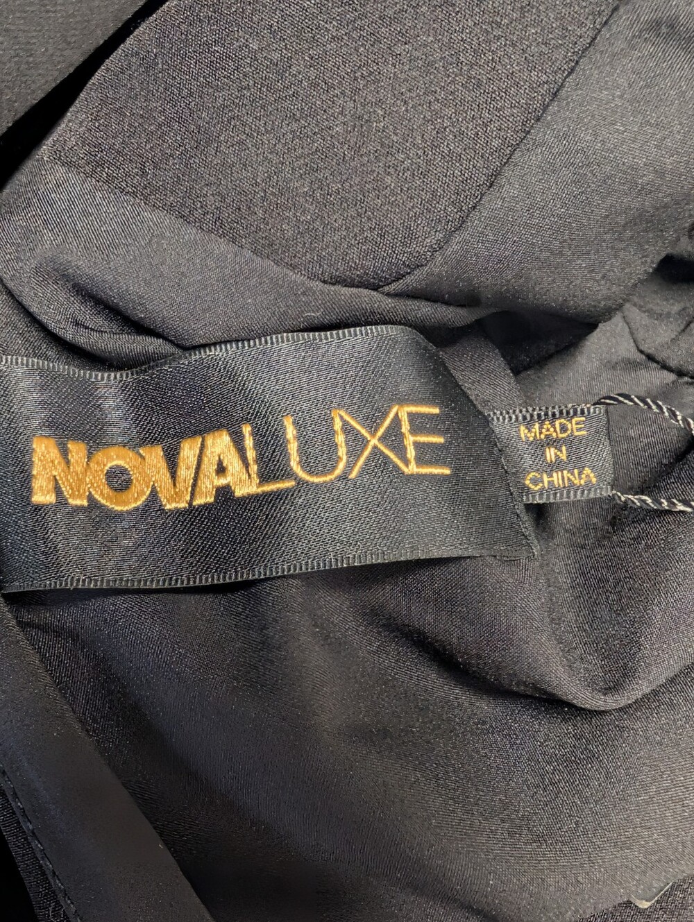 Nova Luxe Claire Backless Blazer Dress Black S Rosette 3D Floral Open Back NWT - Picture 7 of 10